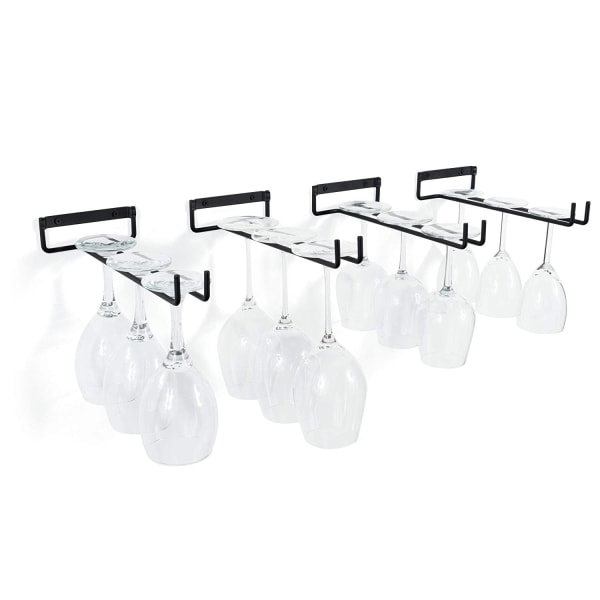 Hængende Glasstativ - Vinstativ med 5 Skinner til 13-18 Glas - WELLNGS