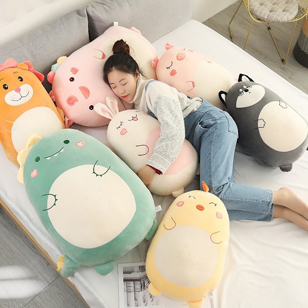 Squishmallow Pude Dukke Kawaii Dyr Fed Dinosaur Pude Plys Enhjørning 80 cm pingvin penguin 45cm