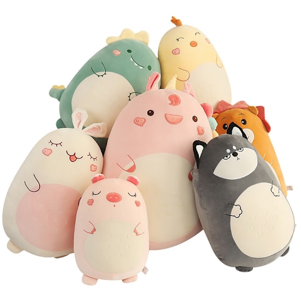 Squishmallow Kudde Dockor Kawaii Djur Fet Dinosaur Kudde Plysch Enhörning Gris #1 Pig#1 80cm