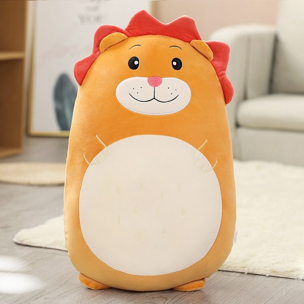 Squishmallow Kudde Dockor Kawaii Djur Fet Dinosaur Kudde Plysch Enhörning 80 cm Lejon Lion 60cm