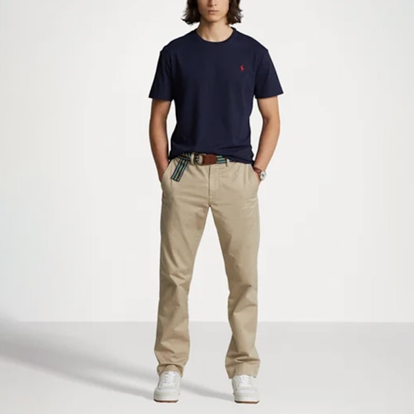 PoloRalphLauren T-skjorte Herre Bomull Kortermet Rund Hals Pullover Tee Topper Kongeblå Royal Blue XL