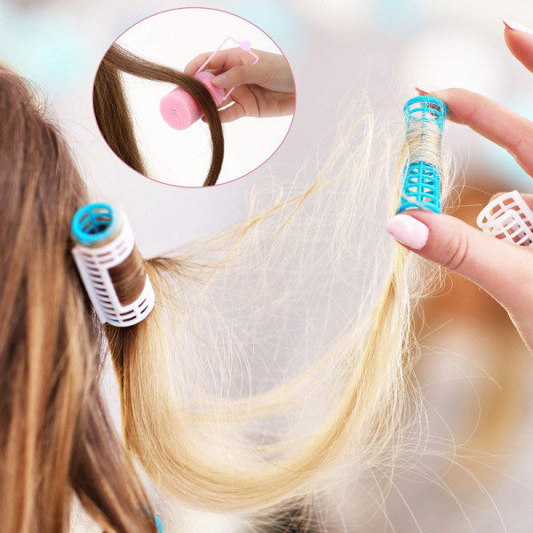 18x Hårspolar i Skum 4cm - Styling Curlers med Mjuk Svamp