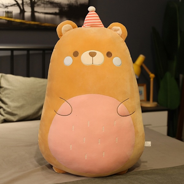 Squishmallow Kudde Dockor Kawaii Djur Fet Dinosaur Kudde Plysch Enhörning 80 cm Björnar Bear 45cm