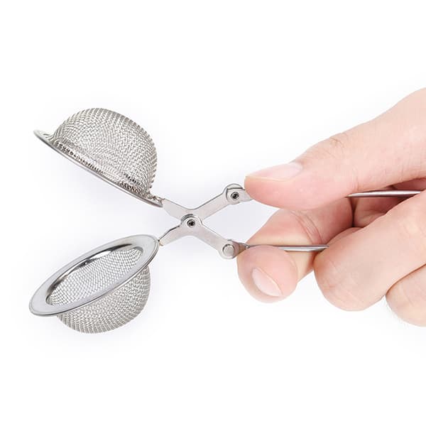 Te Infuser Rustfrit stål Kugle Mesh Te Si Kaffe Her Silver