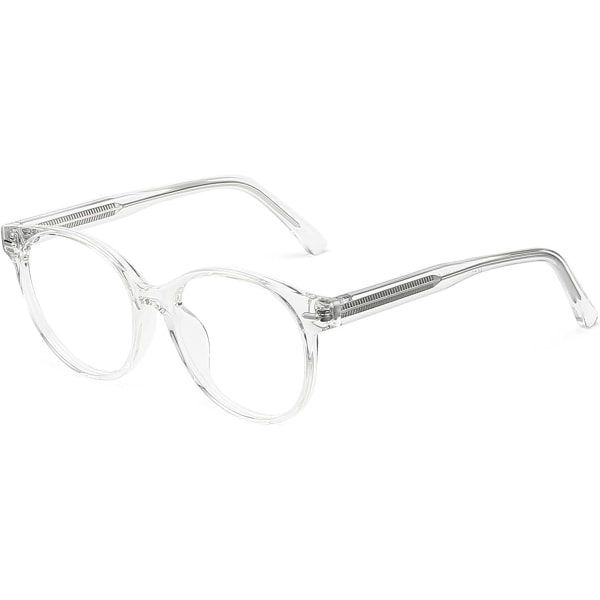 Blått Ljusblockerande Glasögon Klar Rund Anti Eyestrain Computer