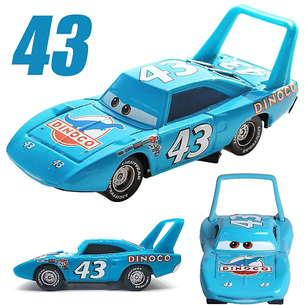 Disney Cars nr 43 Dinoco The King Diecast Bilar Leksaker Pojkar Barn Presenter Samling