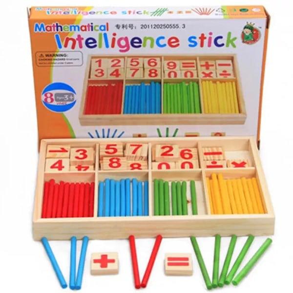 Träutbildning Lärande Hjälpmedel Nummer Matematik Räkna Spel Färgglada Räknestavlar Barn Lärande Utbildning Leksaker