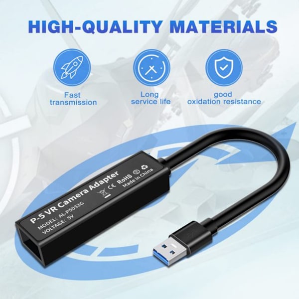 Minikameraadapter for PS5 til PS VR Adapterkabel svart black
