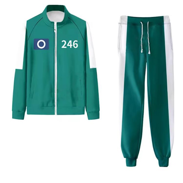 Squid Game 2 Kostym Nr.456 Grön Jacka Outfit[JR] 246 4XL