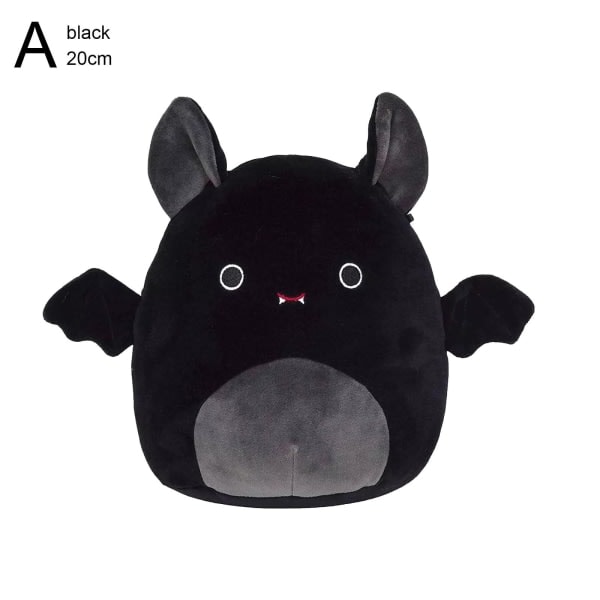 Squishmallows 2022 Halloween Squad 8" Emily Den Helt Svarta Fladdermusen Pl svart 20cm