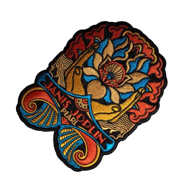 Janis Joplin Pearl Nouveau Iron-on Patch One Size Multicoloured Multicoloured One Size