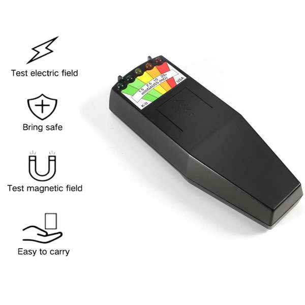 LED EMF magnetfelt Spøgelsesjagt Detektor Elektromagnetisk udstyr