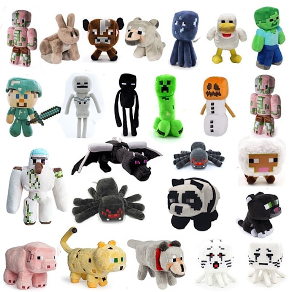 Minecraft kosedyr myke plysjdukker Ocelot-24cm