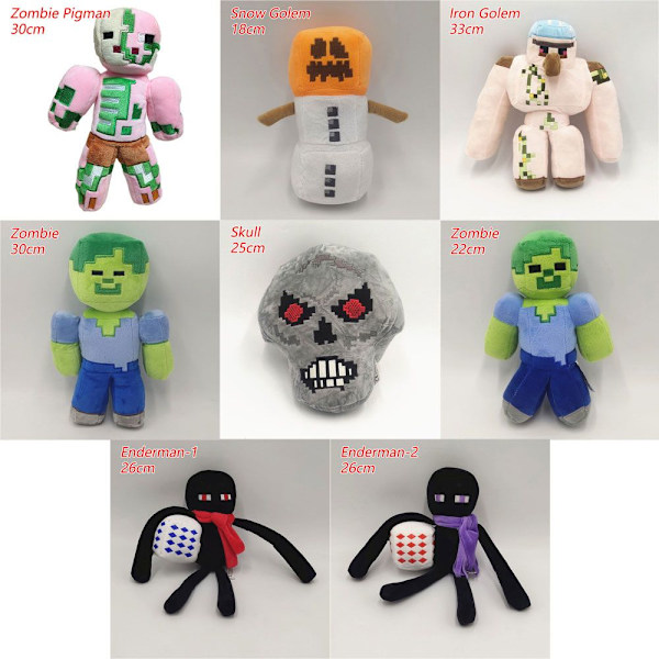 Minecraft Leksaker Spelfigur SNÖGOLEM-18CM SNÖGOLEM-18CM Snow Golem-18cm
