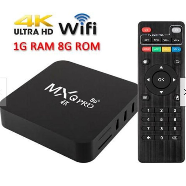 UK 2023 Ny X98Q TV-boks Android 11.0 4K UHD Wifi 16GB/8GB 5G Set Top Player HDMI5 Fjernkontroll