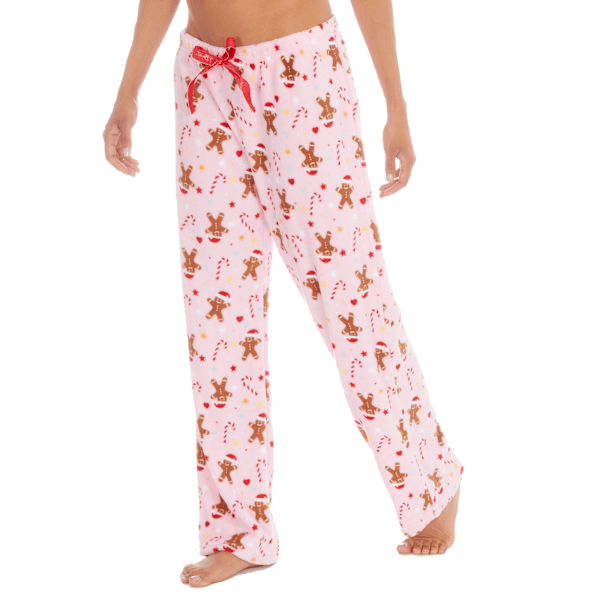 Julepyjamas til damer - Pepparkage, lyserød Pink XL