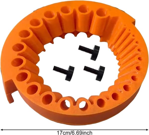 Drill Bit Sharpener All Bits Angle Grinder Attachment 2 to 13 mm Grinding Tool Compatible 125 mm Grinders Orange