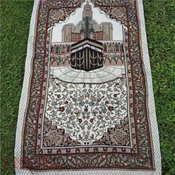 Islamisk rukousmatto muslimien rukouksiin, punottu matto, vintage Eid