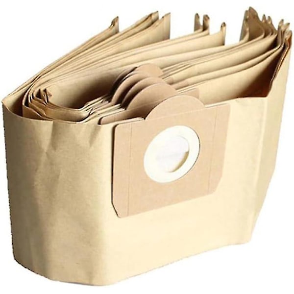 Kärcher WD3 dammsugarpåse, set med 5 raka dammsugarpåsar för Karcher WD3, WD 3 Premium, WD3200, WD3500p, A2204, A2204, A2534, Se4001 [DB]