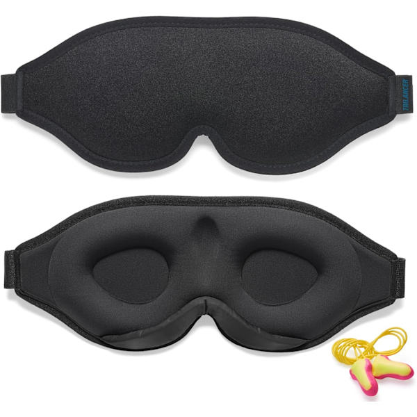 3D sovmask för sommaren för att lindra ögontrötthet, andningsbar och ljustät för män och kvinnor som sover