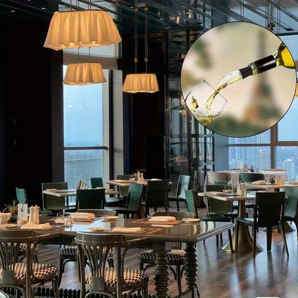 Is-vinkølerstav i rustfrit stål med sort greb til øldrikke 1pc Black