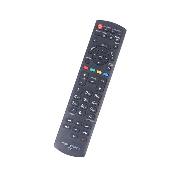 N2QAYB000830 Fjärrkontroll Ersättning för Panasonic LED TV N2QAYB Svart One Size