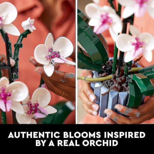 Lego Icons Orkidé 10311 Konstgjord uppsättning med blommor, heminredningsgåva för vuxna, botanisk samling [kk]