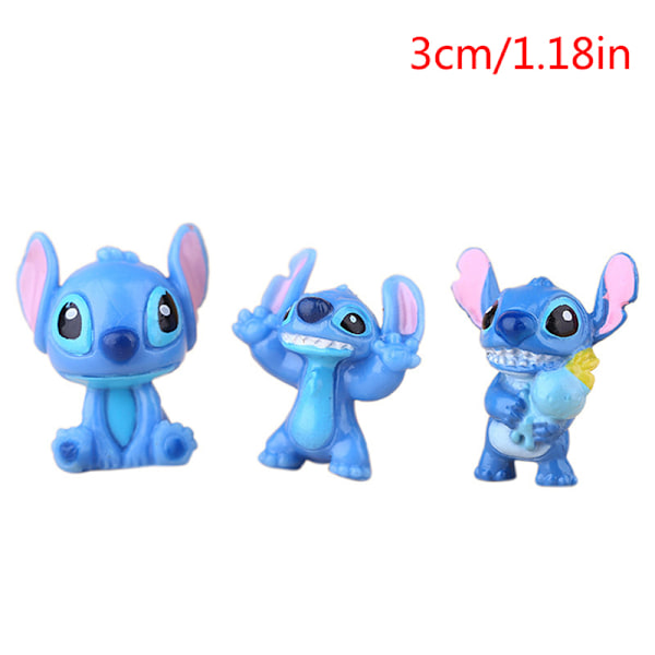 12 stk Stitch Figur Dolls Anime og Action Figur Modell Leke