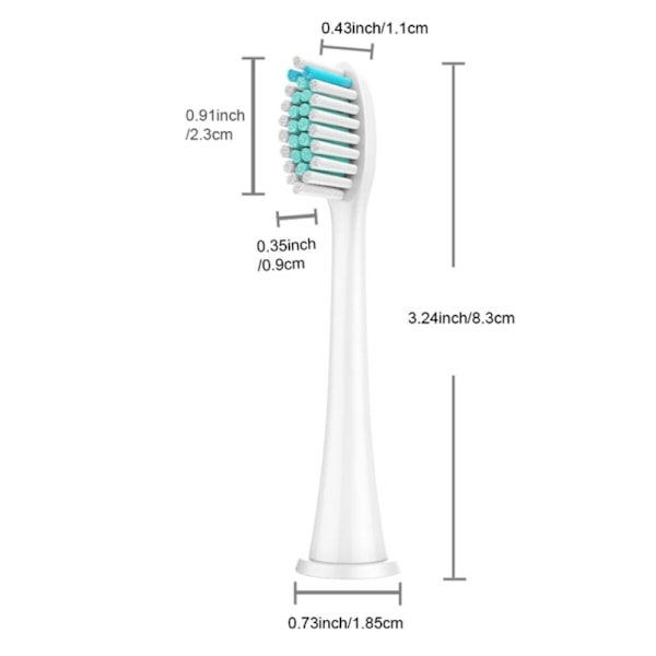 8-pack Ersättningshuvuden för Philips Sonicare Serier 3, 6, 9 black 40