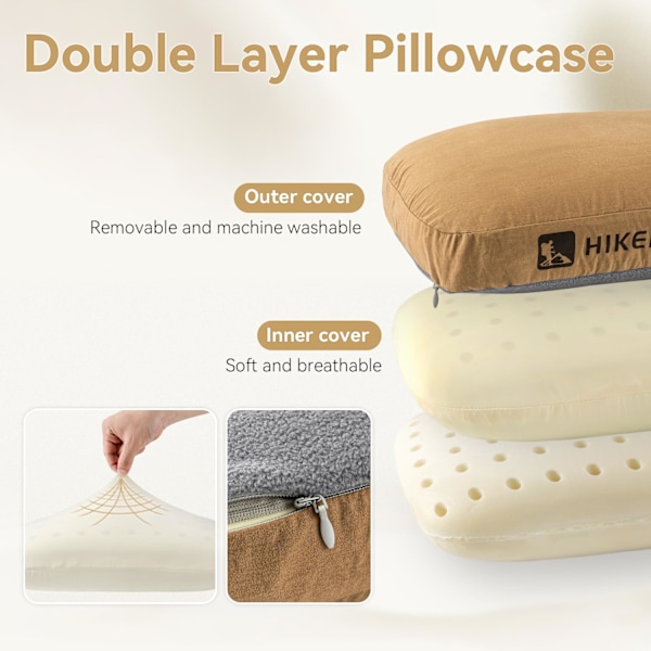Memory Foam Kudde Utomhus Camping Resa Cervical Kudde Bärbar Lunchpauskudde Långsam Återhämtning Memory Kudde