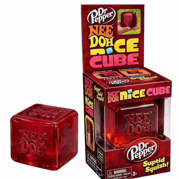 Nice Cube Stressball & Sensorisk Leketøy 3 STK Cola Red
