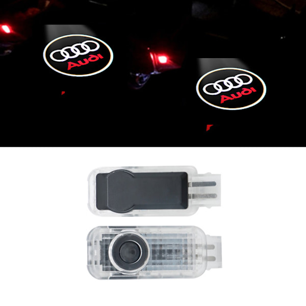 2x LED Kompatibel med Audi Dørlys Logotyp Projektorer Lys Stil 3