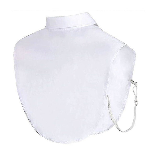 Pieces Krageinnlegg for Kvinner, Falsk Krage Avtakbar Krage Halv Skjorte Bluse Krageinnlegg for Kvinner (Hvit + Svart)
