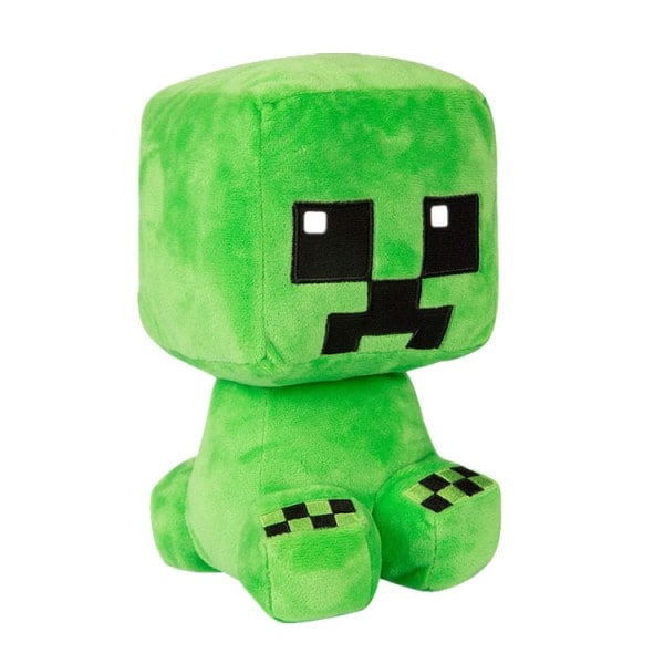 Minecraft Creeper Pehmolelu Vihreä/Musta 26cm