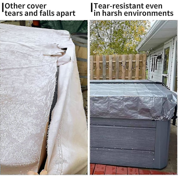 Badekar Cover 84\" Lx84 D x 35\" H Spa Cover Vandtæt Badekar Solskærm