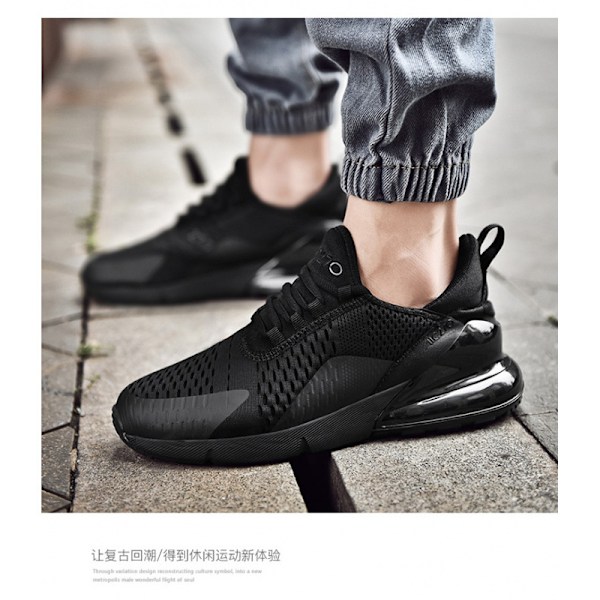 Air Sport løpesko for menn, pustende sportssko Max 270 svart black 40