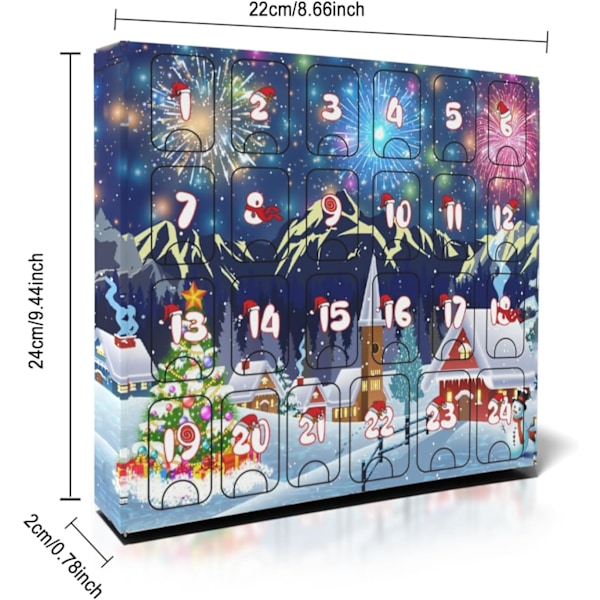 Adventskalendrar 2024 Barn Metallpussel Julnedräkningskalendrar för Kvinnor Män Vuxna