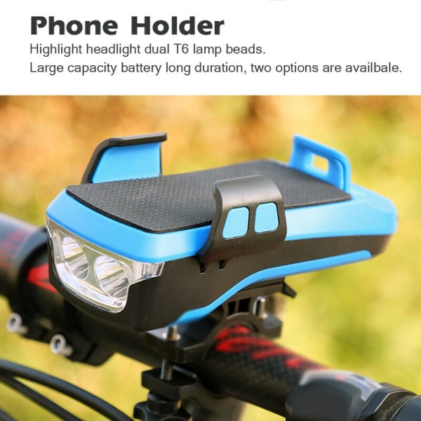 Multifunktionell cykellampa med telefonhållare cykelhighlight