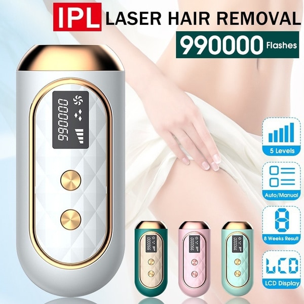 990 000 blink, 5 nivåer IPL Laser Hårborttakning Epilator