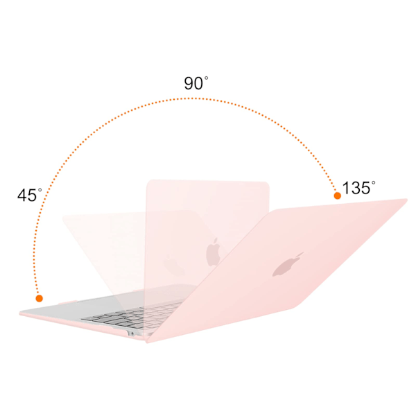 Etui til MacBook Air 13 tommer A2337 A2179, lyserød