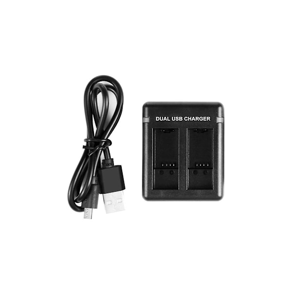 Kaksipaikkainen Akun Latausasema Hero11 Black / HERO9 Black / HERO10 USB Kaksiporttinen Paikka Musta Toimintakamera