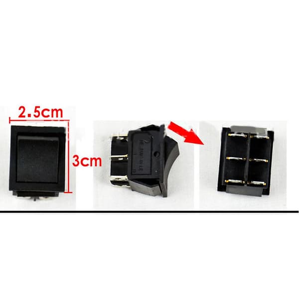 6/12V Accelerator Pedal Reset Control Switch for Kids Electric Car Socket