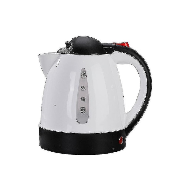 1000ml Elektrisk vattenkokare för bil 12v 150w Bärbar cigarettändarutkokare för resor Resor Vit [kk] 12V 150W