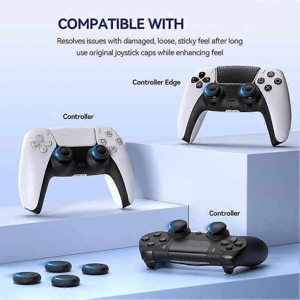 10 stk til PlayStation 5 PS5 DualSense Controller Thumbstick 3D Analog Thumb Stick Joystick Caps Grip Spiltilbehør