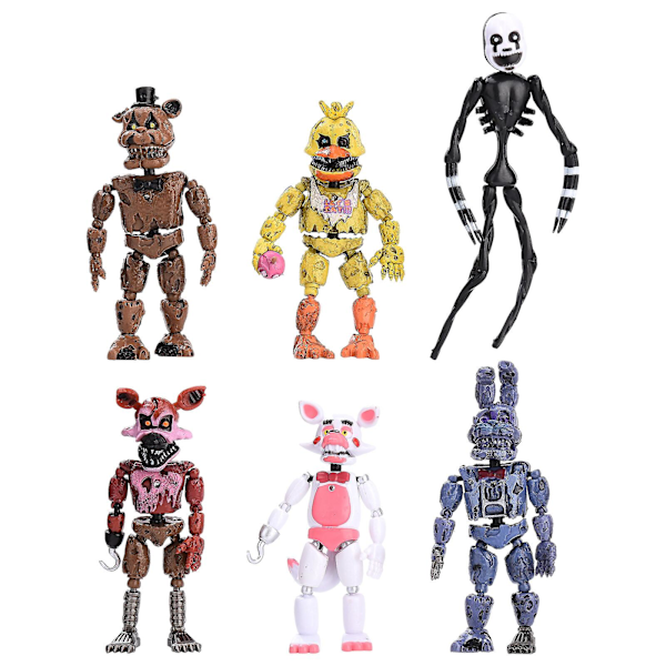 Fnaf Actionfigurer Legetøj Dukker Mareridt Fem Nætter hos Freddy Spil Børnegave