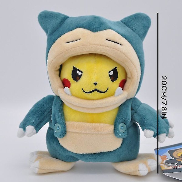 Plyysi Pikachu Snorlax Täytetyt Nukkekoristeet Lapsille