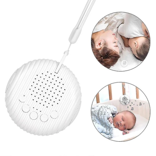 Uppladdningsbar Baby Sleep Aid Instrument White Noise Machine med 10 lugnande ljud