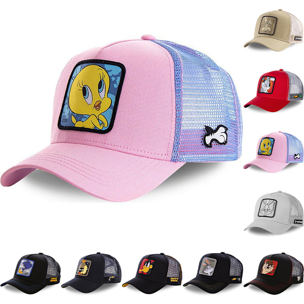 Tecknad Truckerkeps Mesh Baseballkeps Män Kvinnor Casual Andningsbar Snapback Keps #4