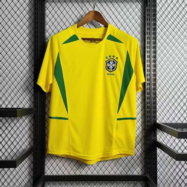 2002 VM Brasilien Hemma Tröja 9 Ronaldo Minnesutgåva Fan Edition XL(180-185cm)