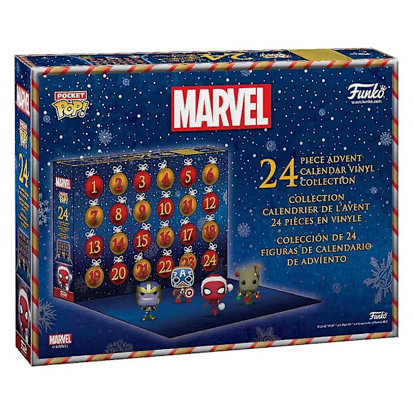 Pocket Pop Adventskalender Marvel Holiday 2023 - 24 minifigurer